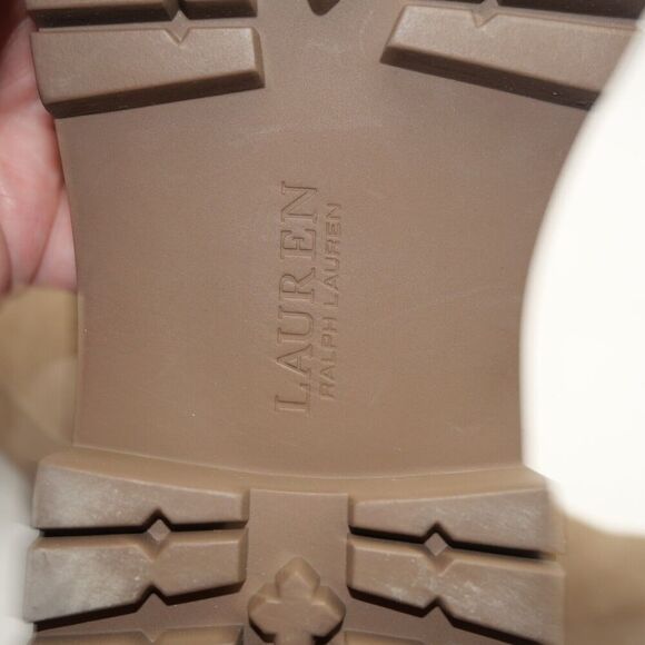 NEW Ralph Lauren Women's Cristine Tall Suede Truffle Brown Boots Size 7 - Picture 7 of 9